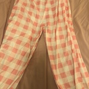 Pink plaid pj’s